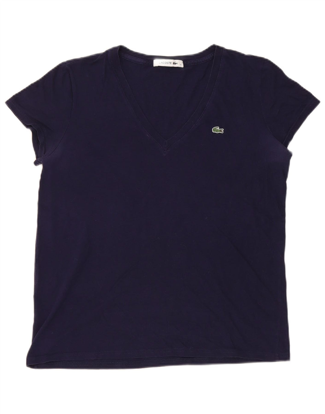 T-shirt da donna Lacoste taglia 40 media in cotone blu navy