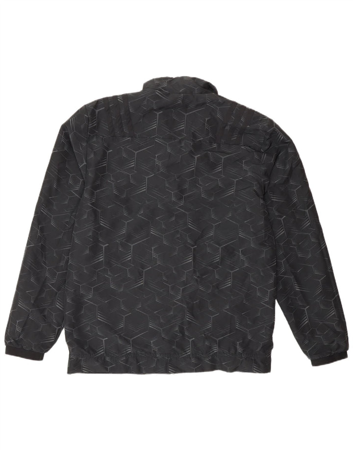 Giacca da ginnastica da uomo Adidas All Blacks Graphic piccola nera geometrica