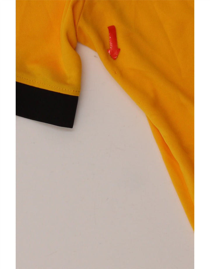 T-shirt Nike da uomo Dri Fit, top in poliestere color block giallo medio