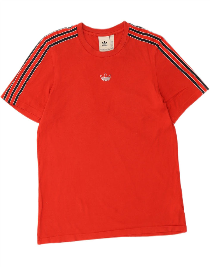 ADIDAS Mens T-Shirt Top Medium Red Cotton Vintage Adidas and Second-Hand Adidas from Messina Hembry 