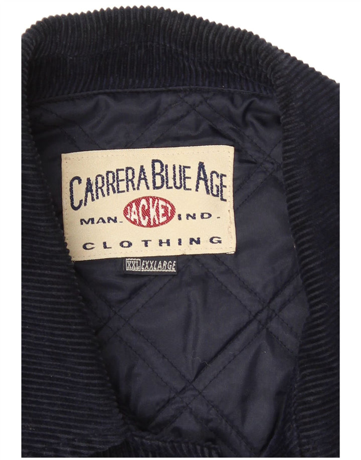 Giacca da uomo in velluto a coste Carrera UK 44 2XL Blu navy