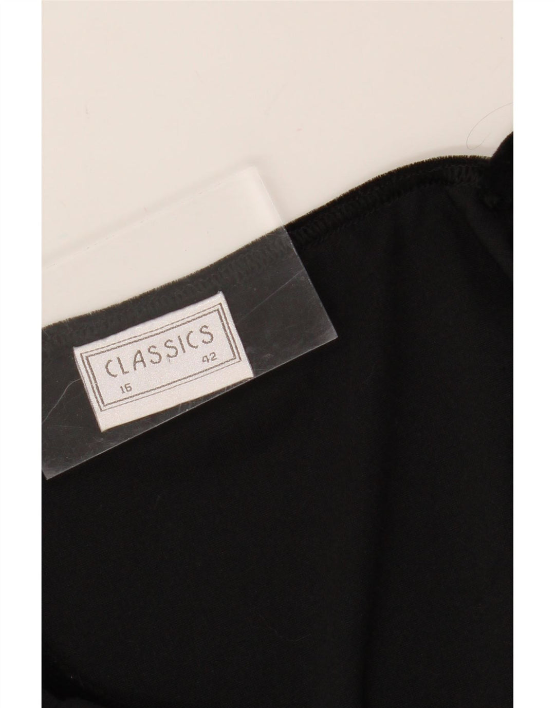 CLASSICS Womens Sleeveless Maxi Dress UK 16 Large  Black Polyester Vintage Classics and Second-Hand Classics from Messina Hembry 