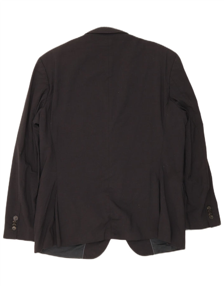 Giacca blazer da uomo a 2 bottoni Hugo Boss EU 54 2XL Lana vergine blu navy