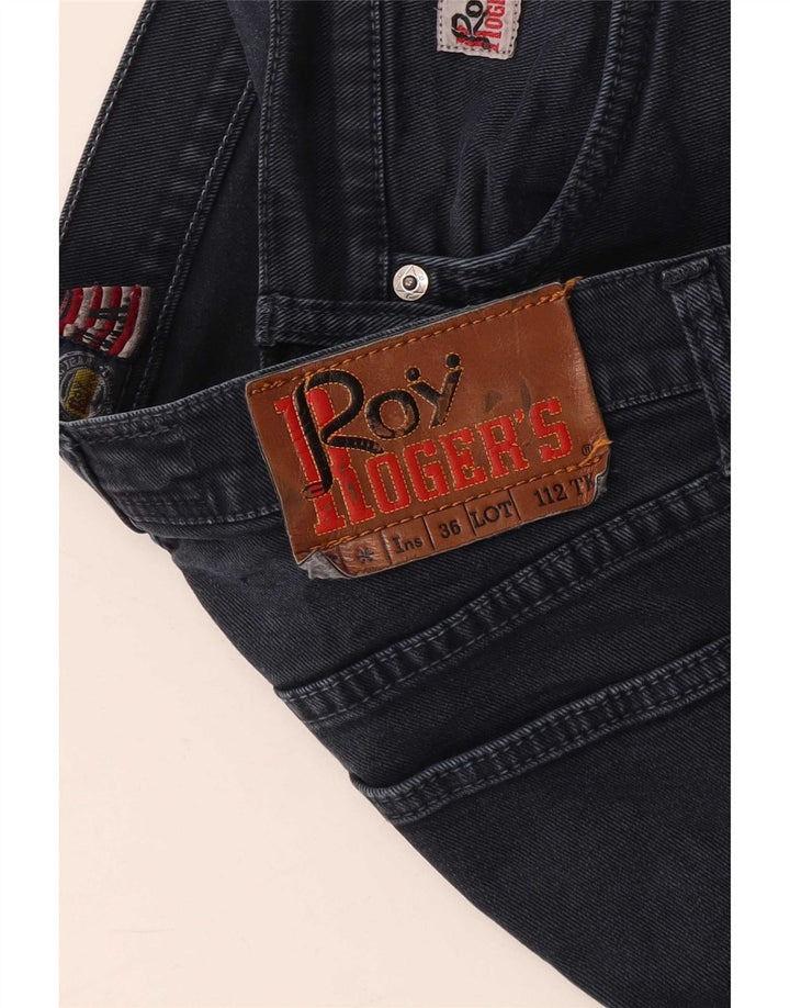 Jeans dritti da uomo Roy Rogers W36 L28 Blu navy