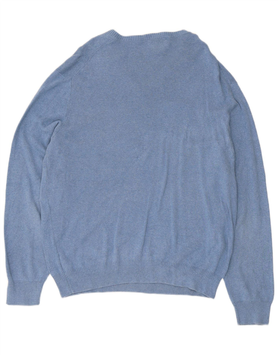 Maglione maglione con scollo a V da uomo Calvin Klein grande cotone blu