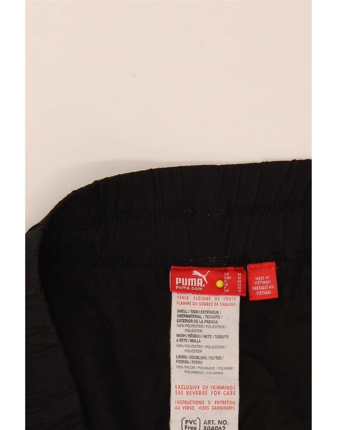 Pantaloni cargo da jogging da donna Puma UK 12 Medium W32 L33 Poliestere nero