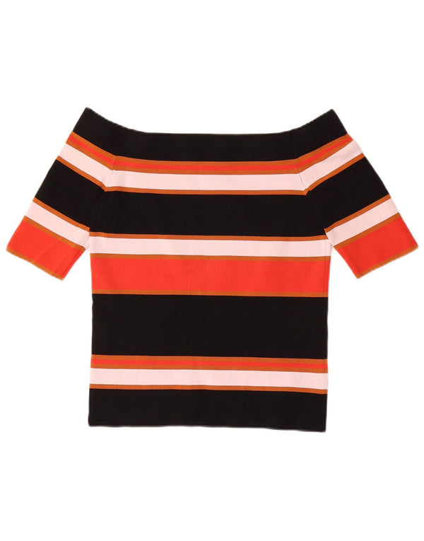 Top da donna con spalle scoperte Massimo Dutti UK 8 piccolo a righe multicolore