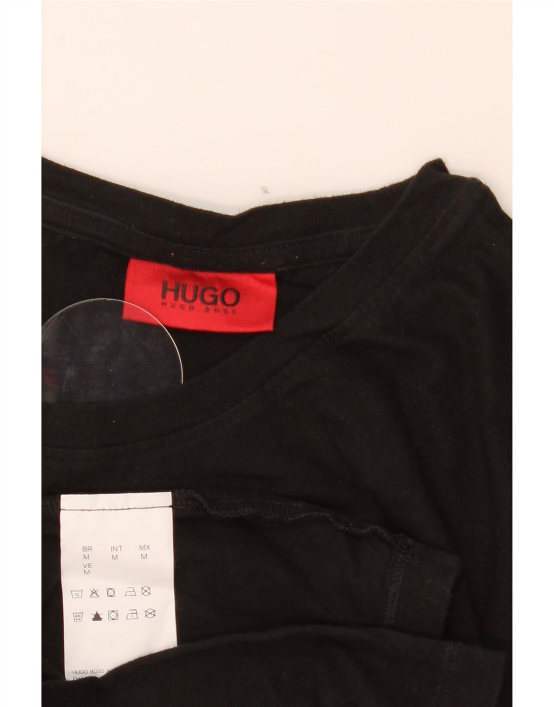 T-shirt da uomo Hugo Boss Top in cotone nero medio