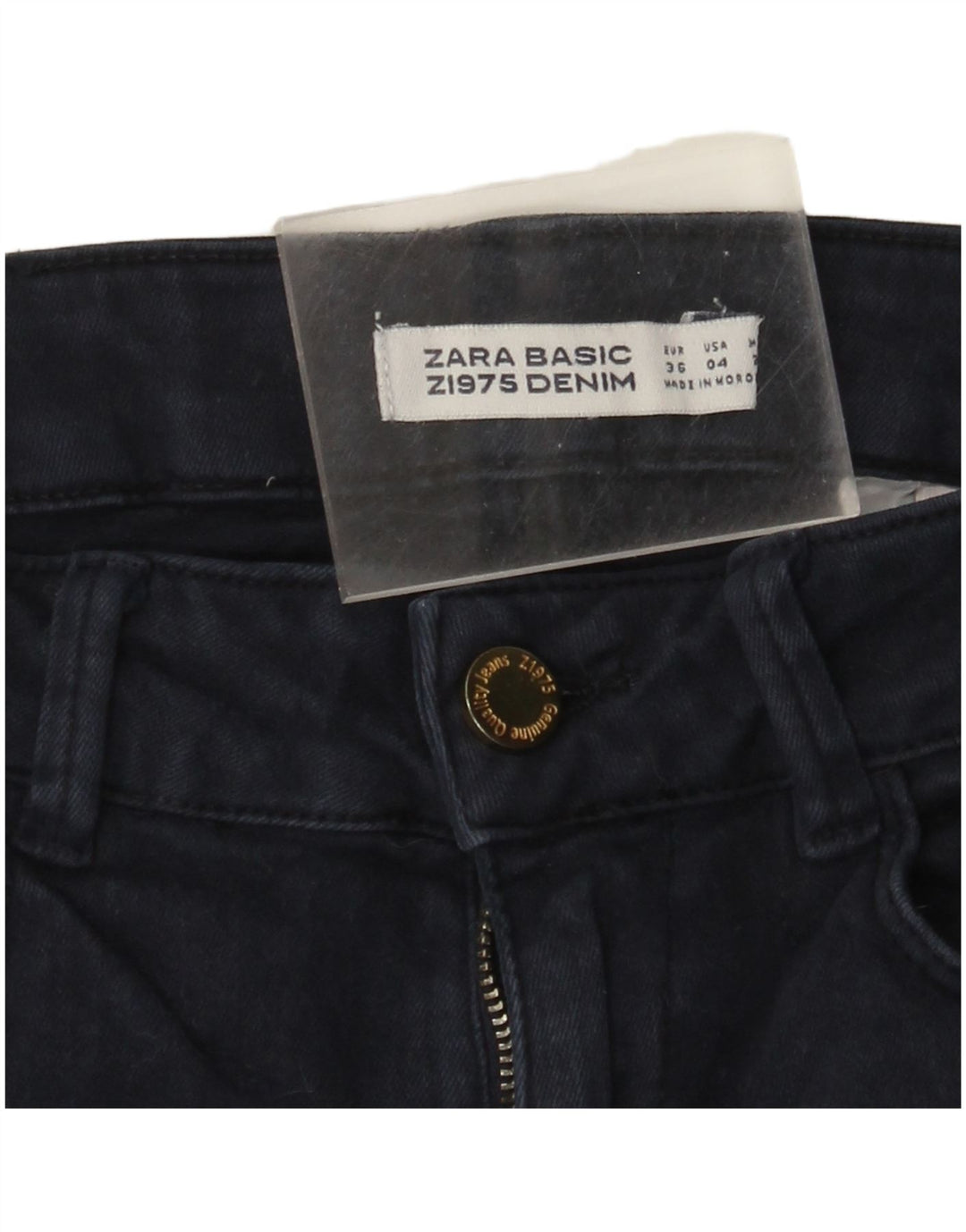 Jeans slim da donna Zara EU 36 XS W26 L29 Blu navy