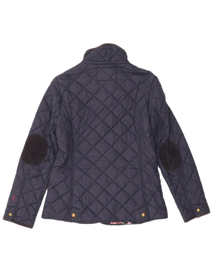 Giacca trapuntata da donna Joules UK 12 cotone medio blu navy