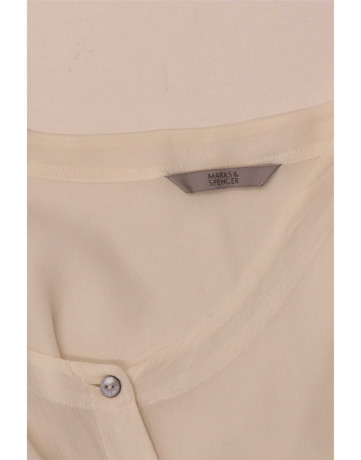 Camicetta camicia da donna Marks & Spencer UK 16 grande bianca