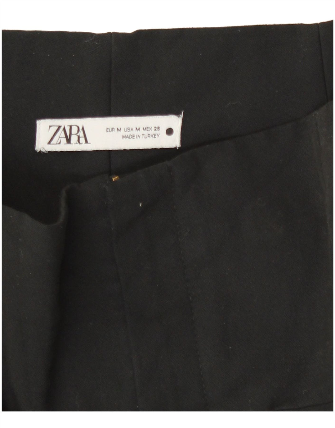 Pantaloni casual slim da donna Zara medi W28 L28 neri
