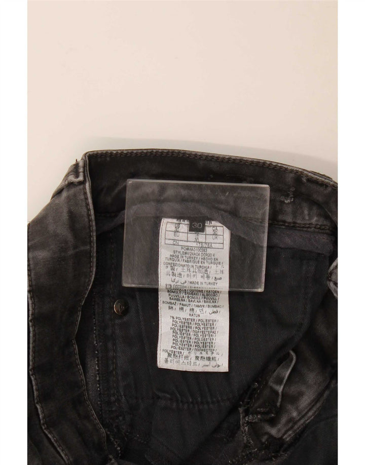 Jeans slim da donna Guess W30 L30 cotone nero