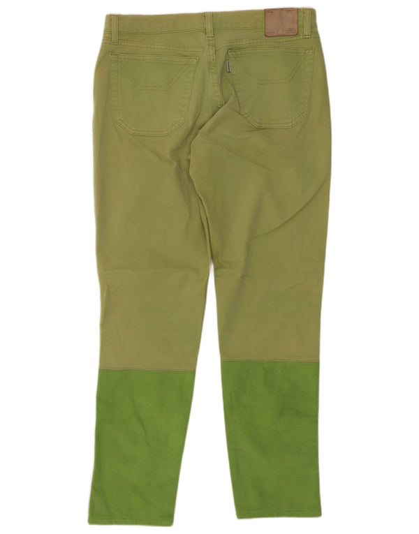 Jeans slim corti Jeckerson da donna W31 L27 color block verde