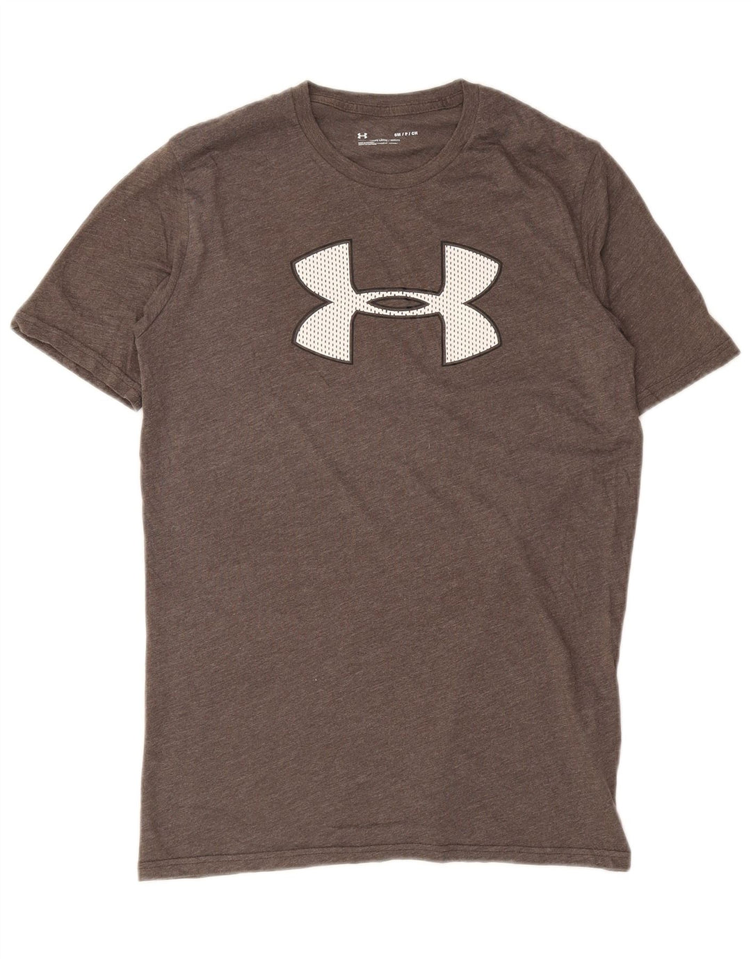 T-shirt grafica da uomo Under Armour Top piccola in cotone grigio