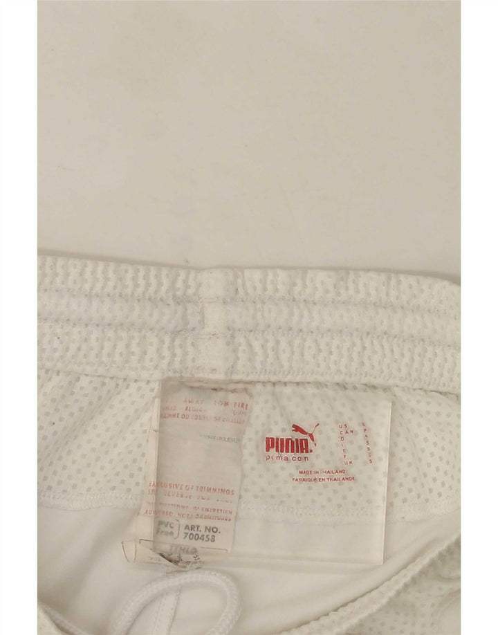 Pantaloncini sportivi da donna Puma UK 8 Small Bianco Poliestere