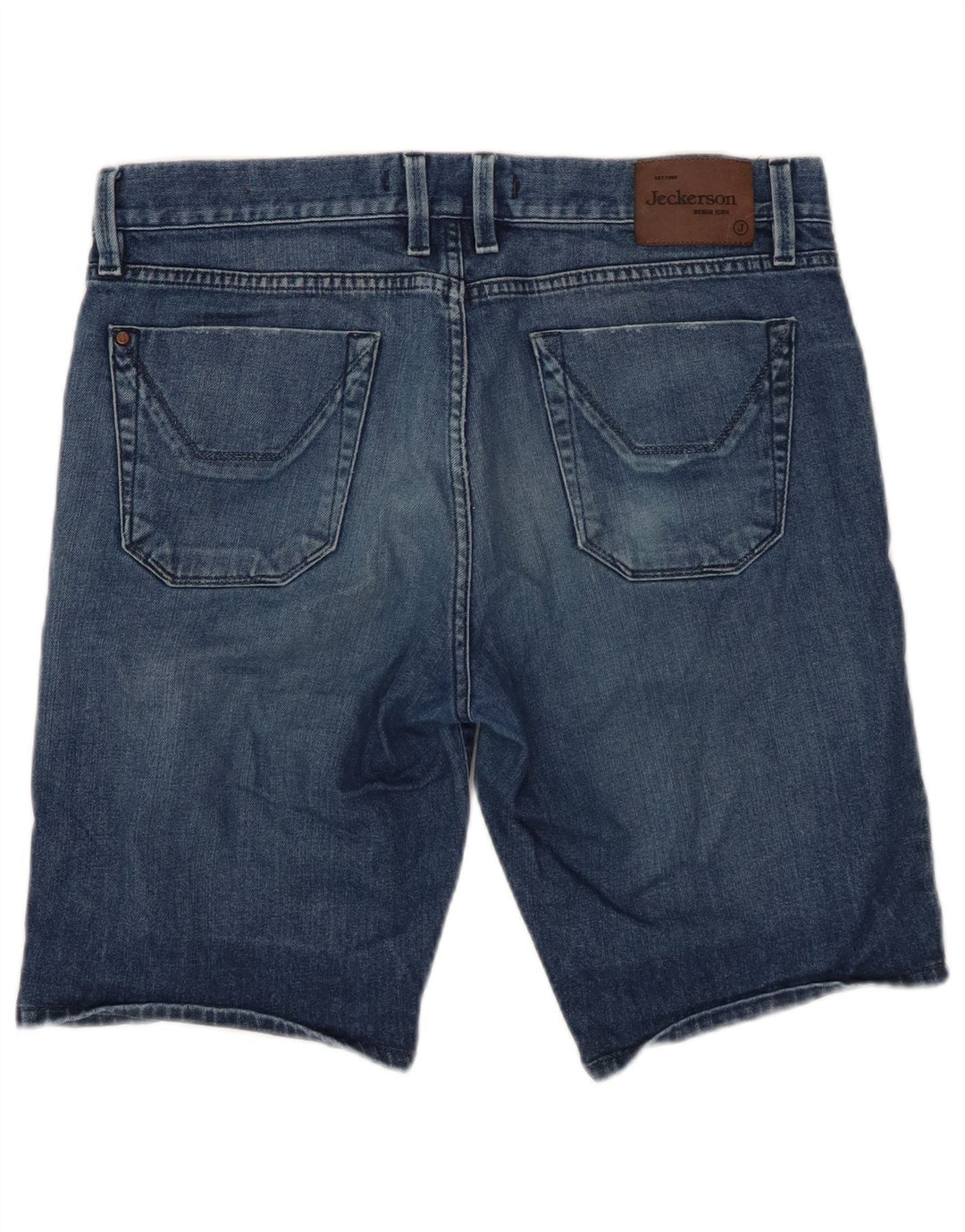 Pantaloncini di jeans da uomo JECKERSON W34 grande cotone blu