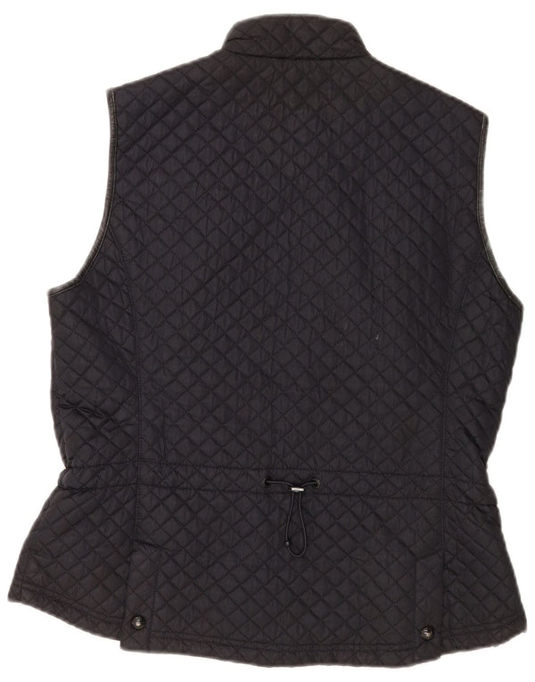 Gilet trapuntato da donna Massimo Dutti UK 18 XL poliestere nero