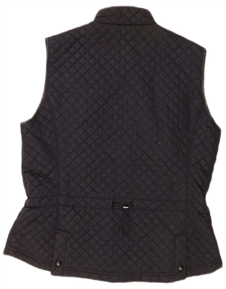 Gilet trapuntato da donna Massimo Dutti UK 18 XL poliestere nero