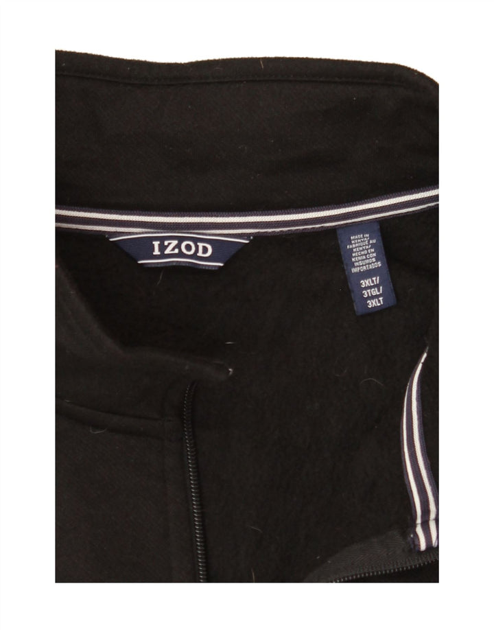 IZOD Mens Tall Gilet UK 46 3XL Black Vintage Izod and Second-Hand Izod from Messina Hembry 