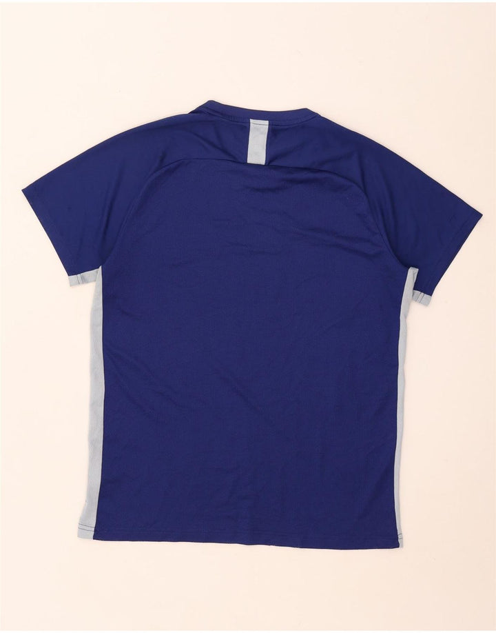 T-shirt Nike Dri Fit da uomo, grande, in poliestere color block blu