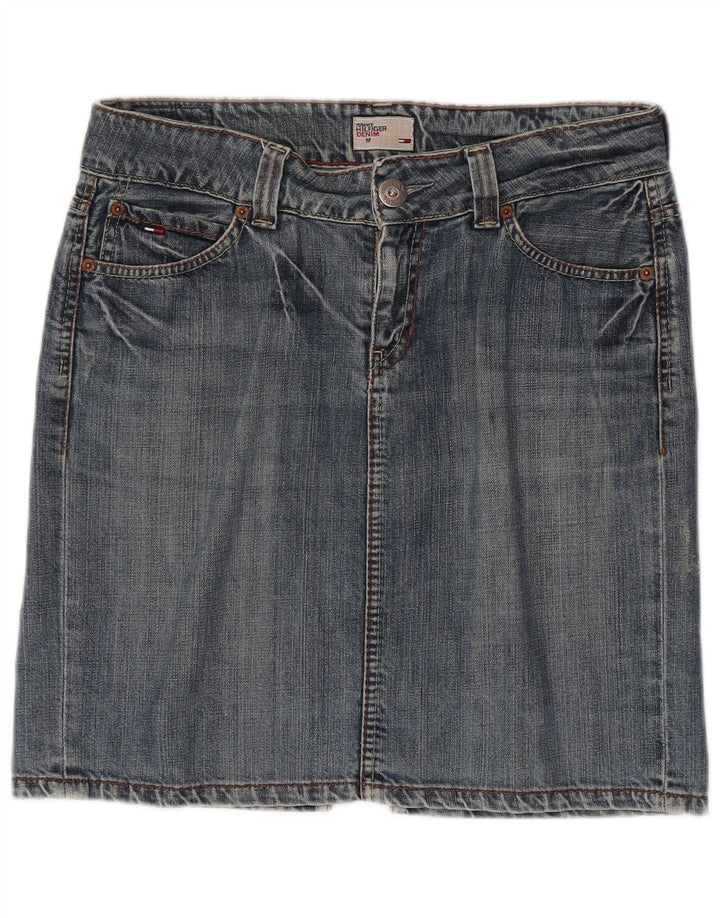 TOMMY HILFIGER Gonna in denim da donna media W30 cotone blu
