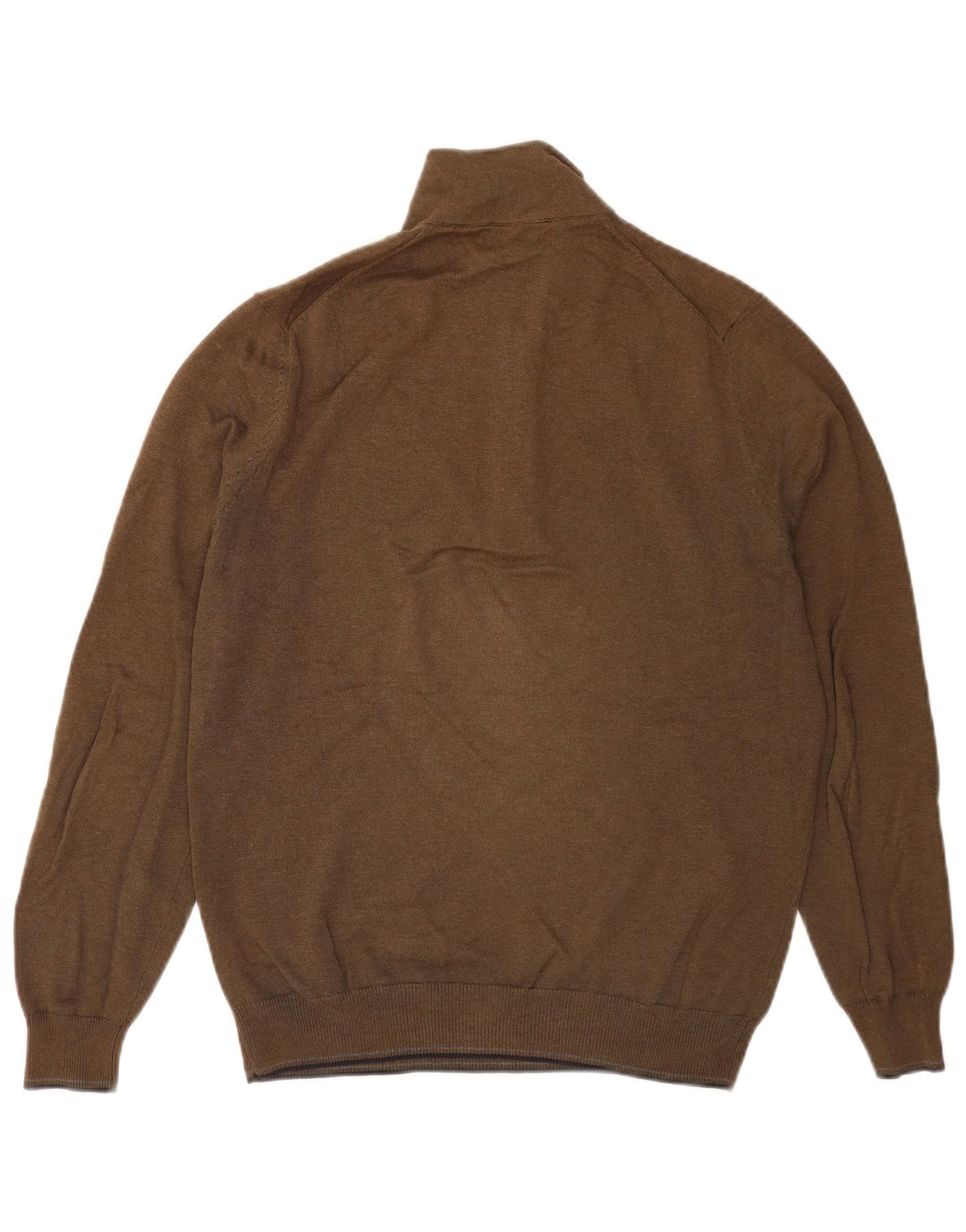 Massimo Dutti Maglione da uomo con zip e collo medio kaki