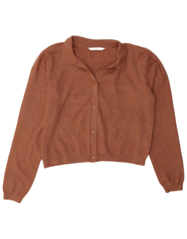 Maglione cardigan corto per ragazze Marks & Spencer 14-15 anni in viscosa marrone