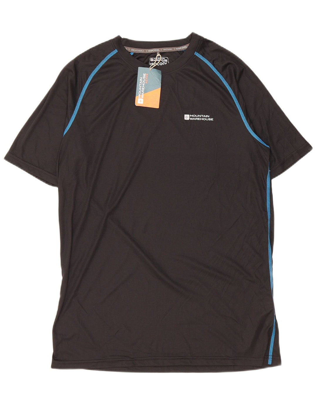 T-shirt da uomo Mountain Warehouse Top in poliestere nero medio