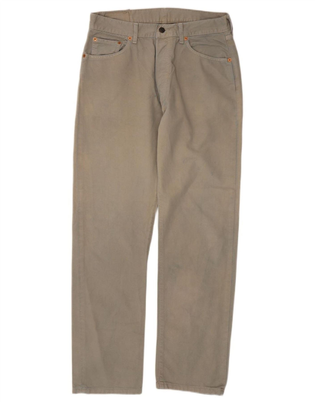 Levi's Uomo 551 Jeans dritti W34 L32 Cotone Beige