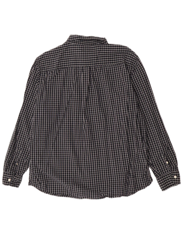 Camicia Chaps da uomo su misura 2XL in cotone a quadri nero