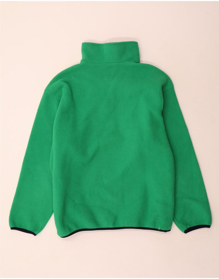 Maglione in pile da uomo Sisley con zip e collo in poliestere verde medio