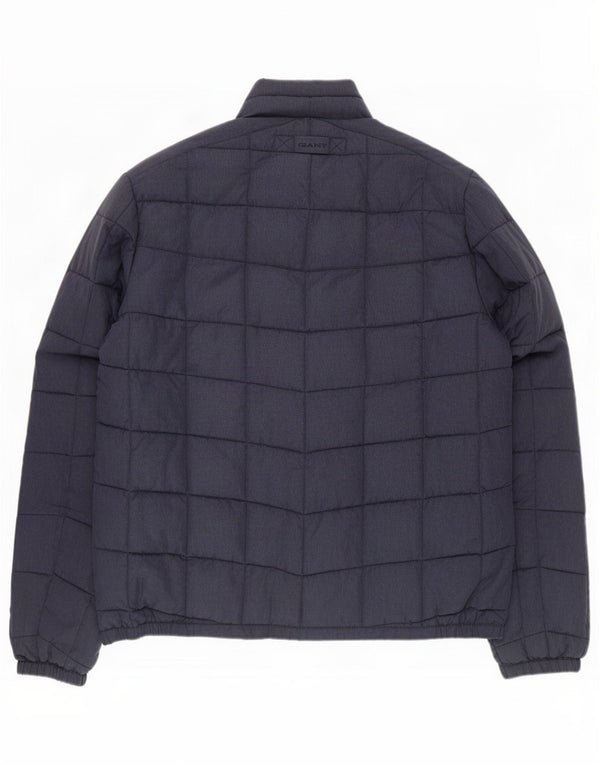 Gant Mens Padded Jacket UK 38 Medium Navy Blue Polyester