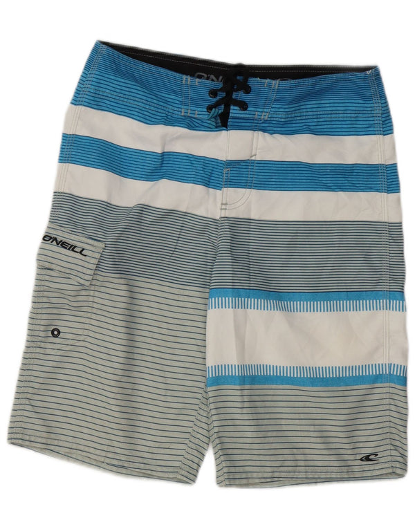 Pantaloncini da bagno da uomo O'Neill piccoli in poliestere a righe blu