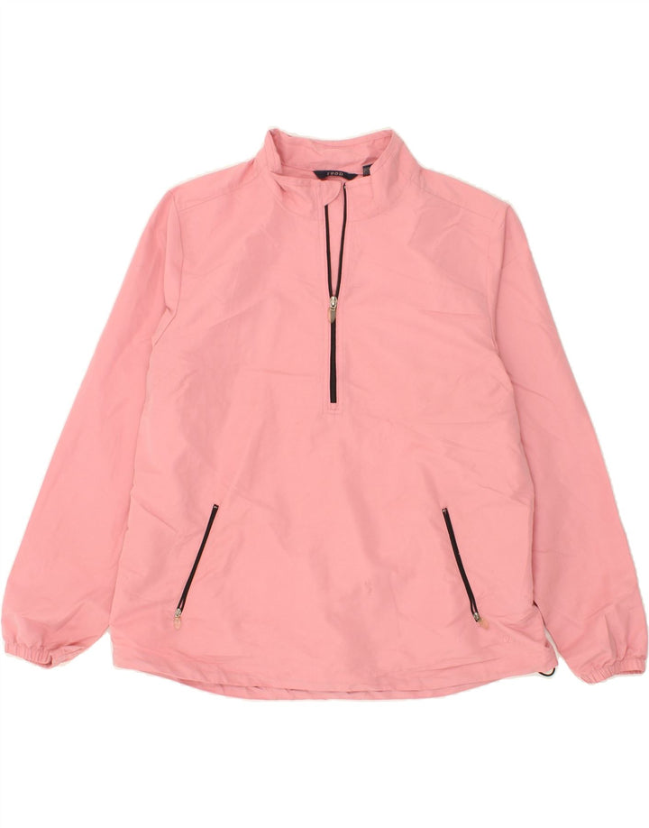 IZOD Womens Pullover Rain Jacket UK 18 XL Pink Polyester Vintage Izod and Second-Hand Izod from Messina Hembry 
