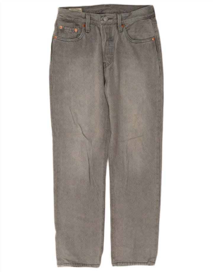 Jeans dritti Levi's 501 da donna W25 L28 cotone grigio