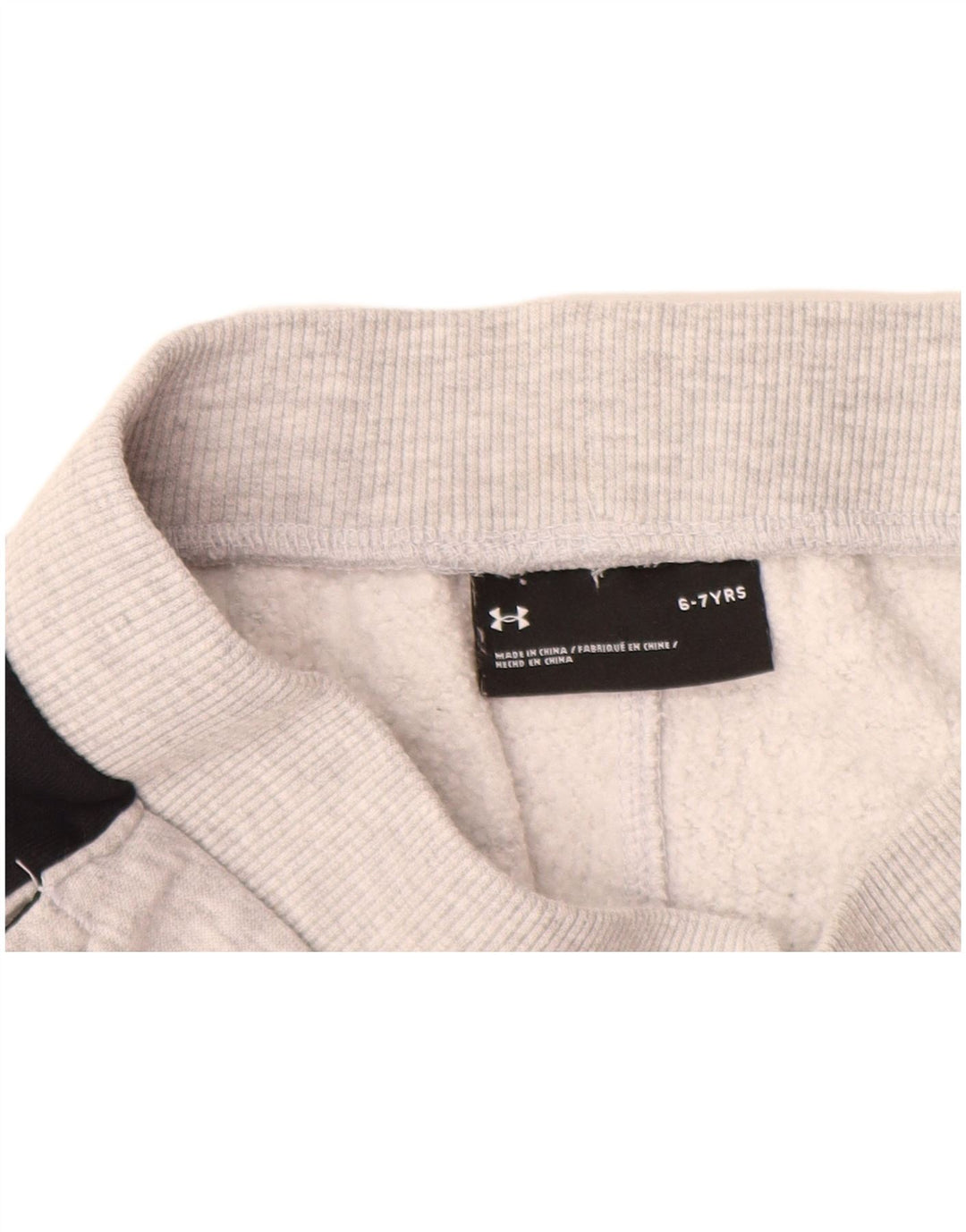 Pantaloncini sportivi con grafica UNDER ARMOUR per ragazzi 6-7 anni Colore grigio