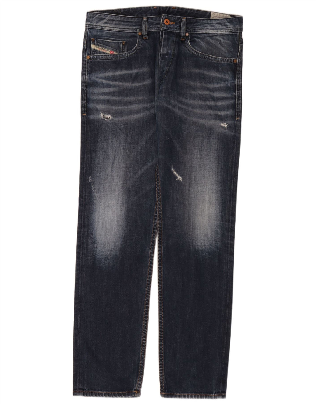 Diesel Uomo Braddom Regular Carrot Slim Jeans W33 L32 Cotone Blu