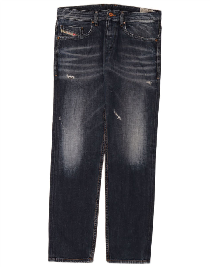 Diesel Uomo Braddom Regular Carrot Slim Jeans W33 L32 Cotone Blu