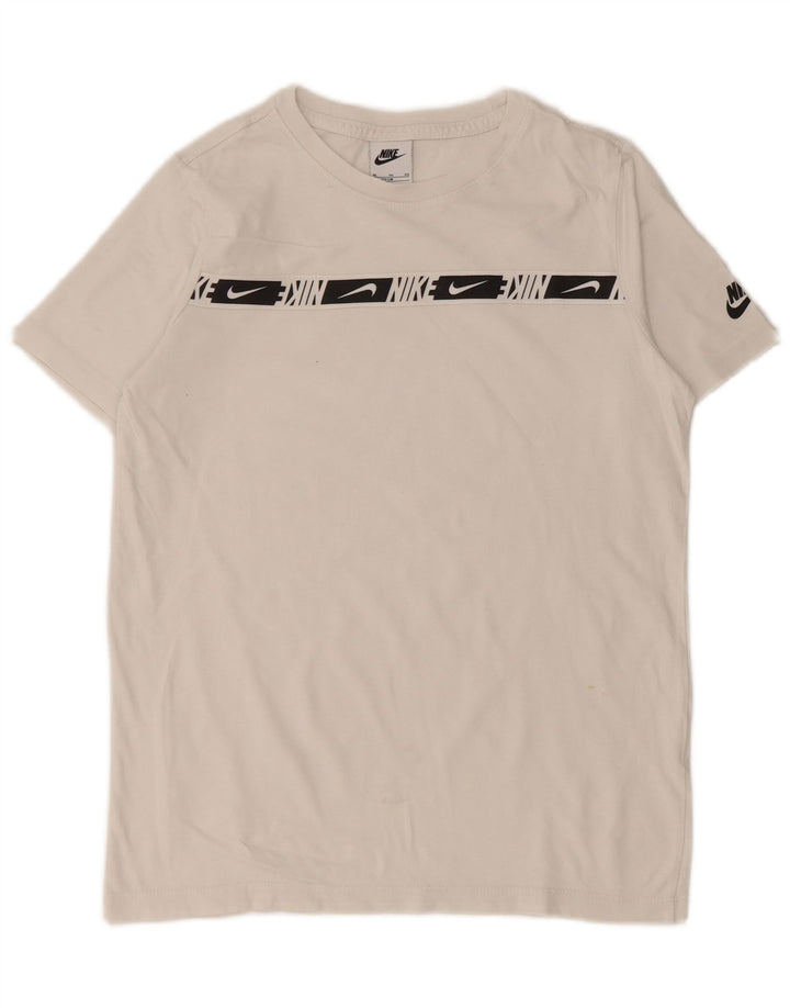 T-shirt grafica NIKE da bambino 13-14 anni XL bianca