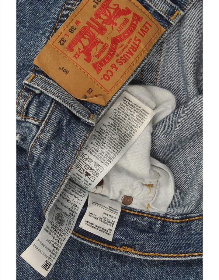 Levi's Uomo 501 Jeans dritti W38 L32 Cotone Blu