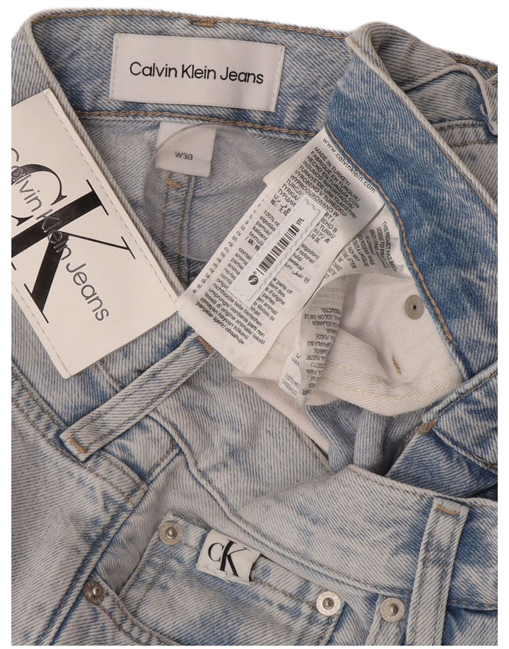 Jeans slim invecchiati da uomo Calvin Klein W30 L33 cotone blu