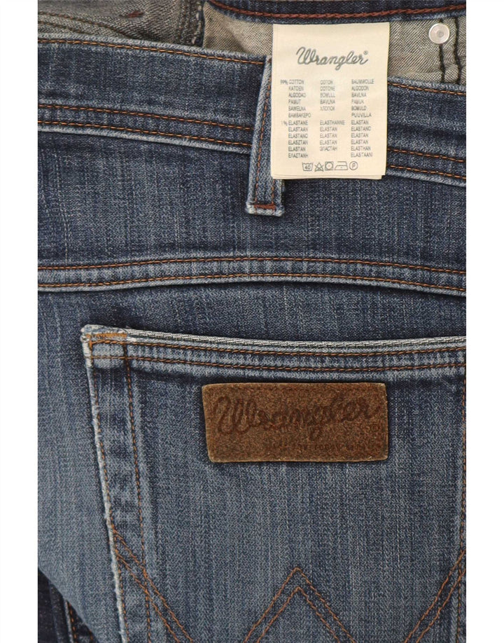 Jeans dritti elasticizzati Texas da uomo Wrangler W38 L34 cotone blu
