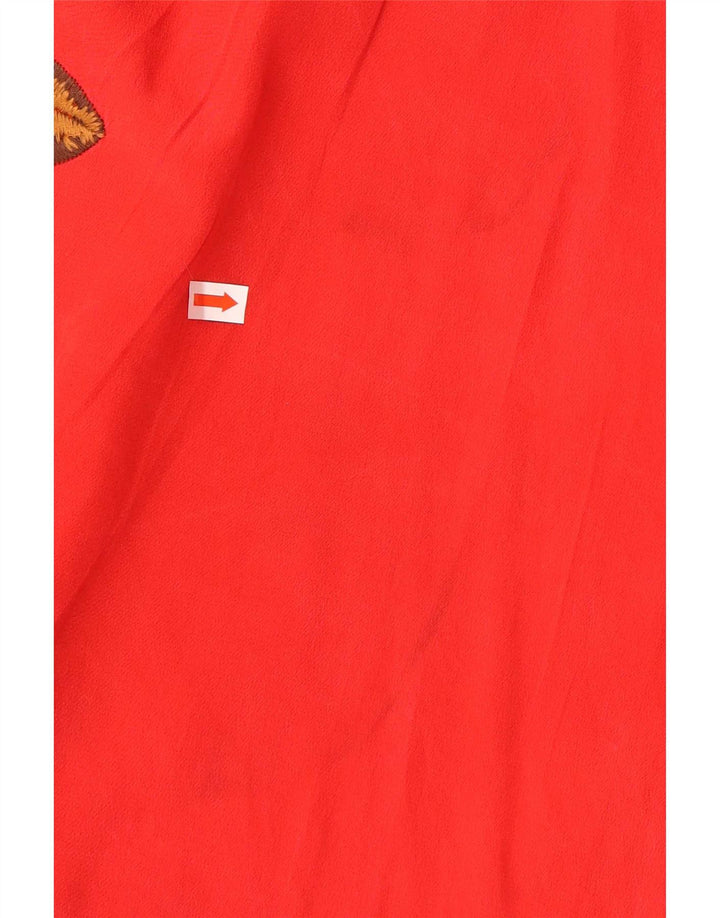 Abito lungo grafico da donna Tibi US 4 piccolo rosso floreale