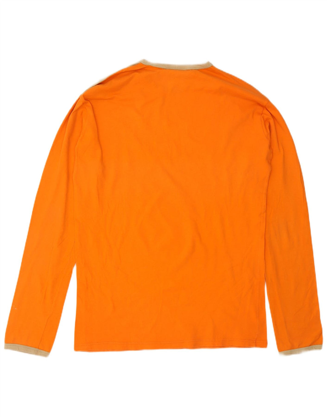 PUMA Maglietta grafica da uomo a maniche lunghe grande in cotone color block arancione