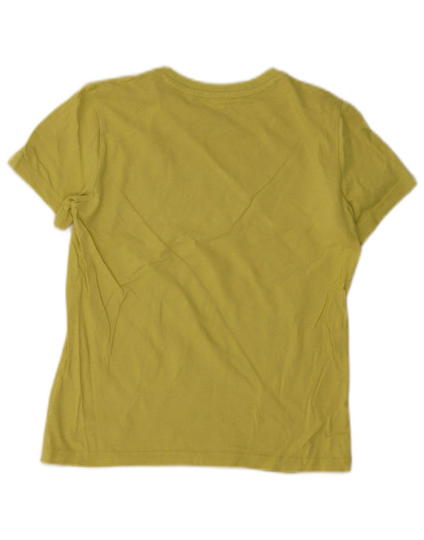 T-shirt grafica da ragazzo Puma Top 11-12 anni in cotone giallo