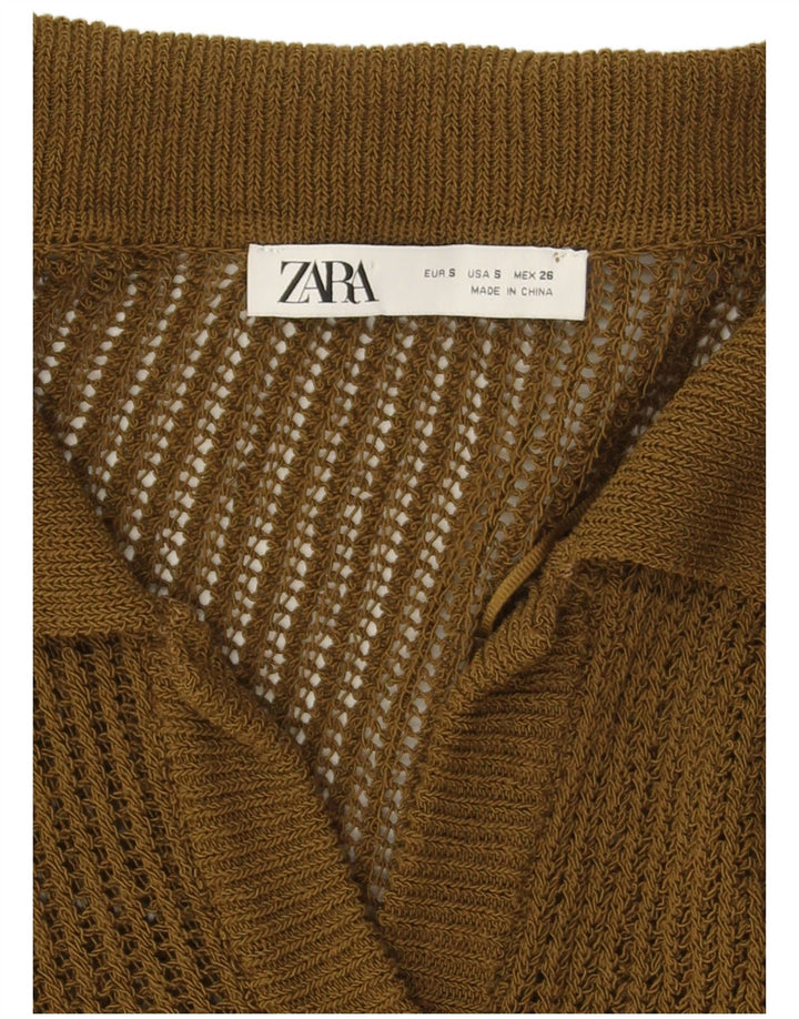 Maglione cardigan oversize da donna Zara UK 10 piccolo verde