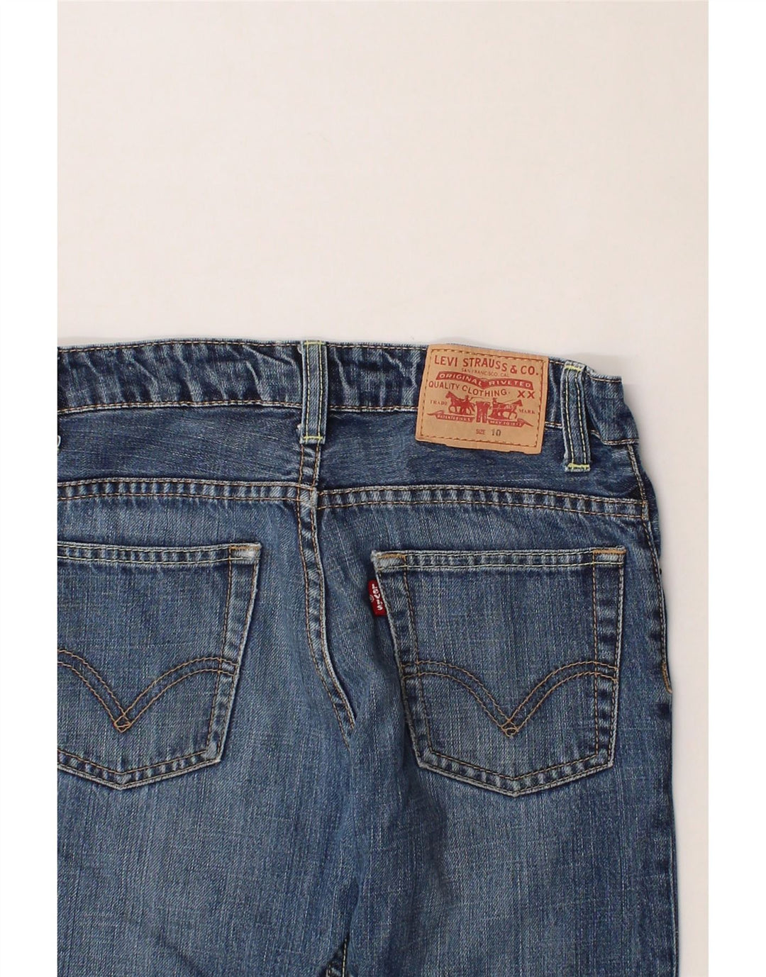LEVI'S Boys Straight Jeans 9-10 Years W26 L26 Blue Vintage Levi's and Second-Hand Levi's from Messina Hembry 