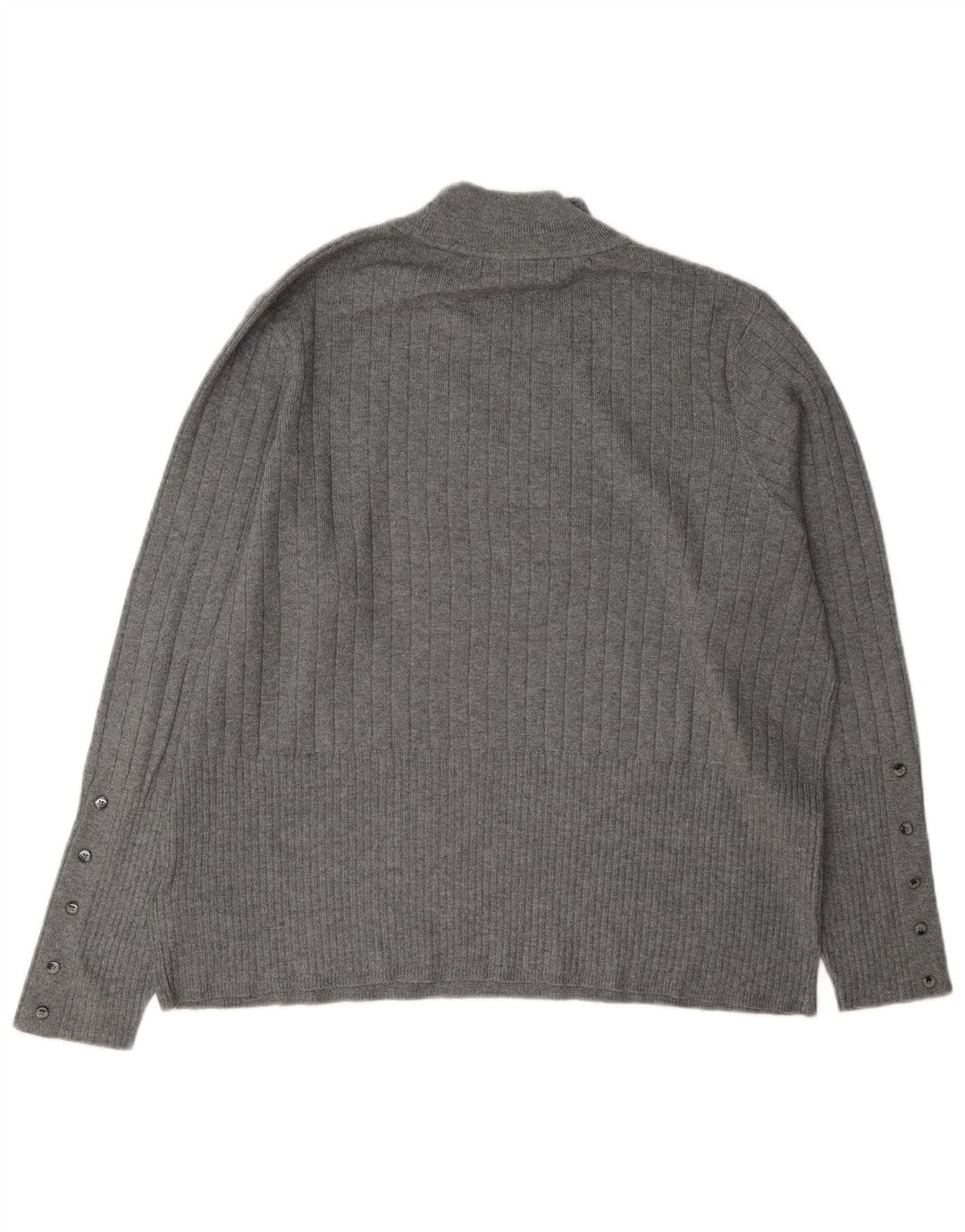 Maglione maglione a collo alto da donna Marks & Spencer UK 22 3XL Viscosa grigia