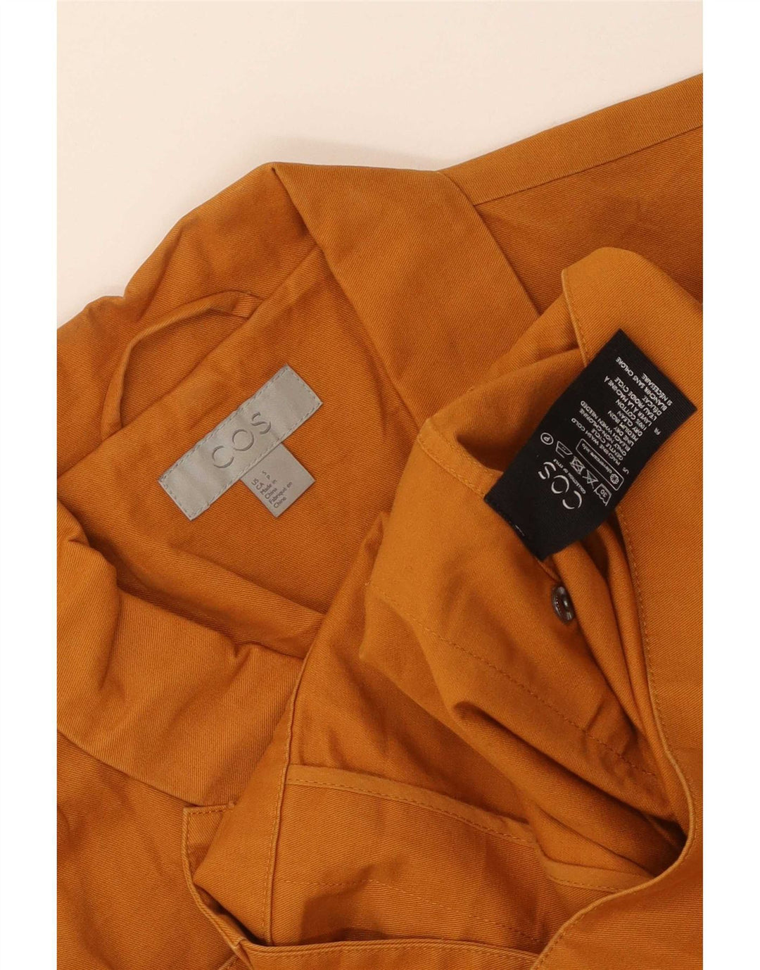 Cos Mens Utility Jacket UK 36 Small Arancione Cotone